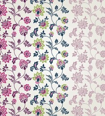 Obraz premium wedding card design, traditional paisley floral pattern , royal India 