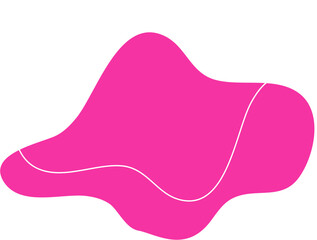 Pink Aesthetic Blob Design Element Vector