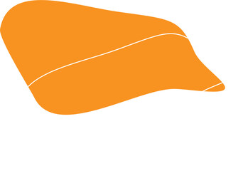 Orange Aesthetic Blob Design Element Vector