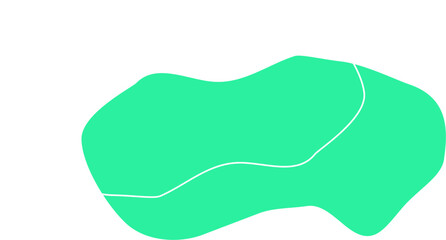 Green Aesthetic Blob Design Element Vector
