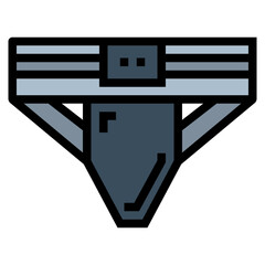 jockstrap filled outline icon style