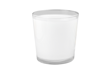a glass of milk isolated from the background