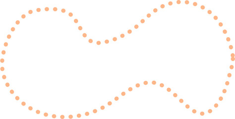 Dotted Blob Outline Design Element Vector