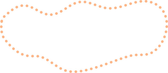 Dotted Blob Outline Design Element Vector