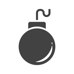 Bomb icon. Grenade icon. Vector.