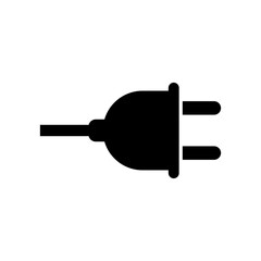 Electrical outlet silhouette icon. Plug and adapter icon. Vector.