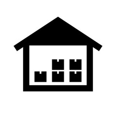 Warehouse icon. Logistics Supply Chain. Vector.