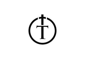 Church logo and Church symbol design vector with the letter 