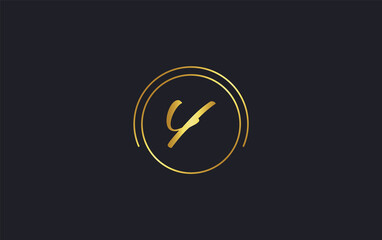 Circle icon letter and golden circle favicon and luxury golden symbol icon 