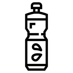bottle line icon style