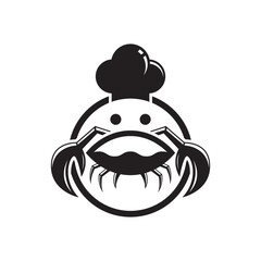 Crab seafood logo template vector icon