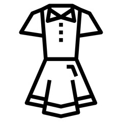 Suit line icon style