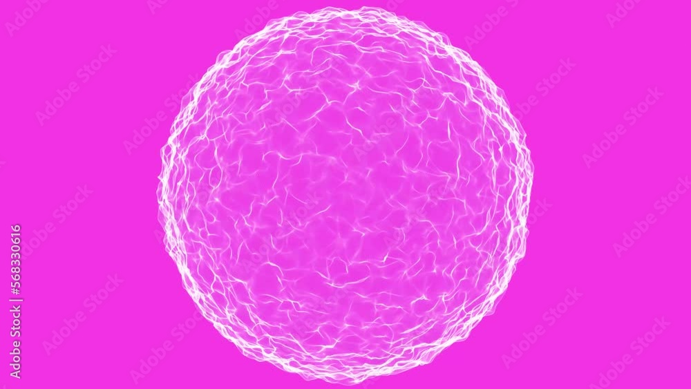 Poster abstract technology sphere background made of animated lines and dots, particles. hud, fui element. 
