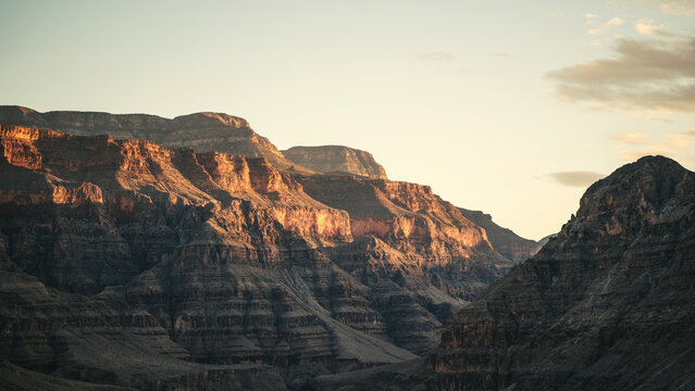 Whitmore Canyon overlook at sunset