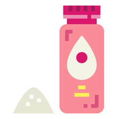 talcum powder flat icon style