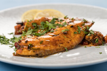 Fish on a plate