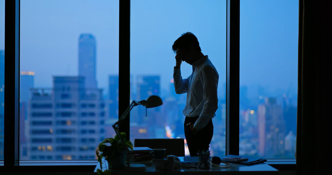 Business man frustrated