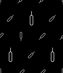 Sim Card Tray Ejector Pin Icon Seamless Pattern, Sim Adapter Remover Icon