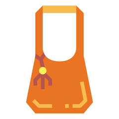 hobo bag flat icon style