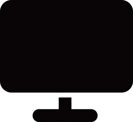 黒のPCのシルエットアイコン