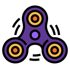 spinner filled outline icon style