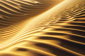 Fototapeta na wymiar Sand ripples texture background. Wind in the desert. Generative AI