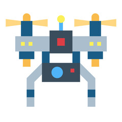 drone flat icon style