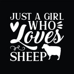 Just A Girl Who Loves Sheep Gift