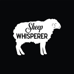 SHEEP WHISPERER funny design