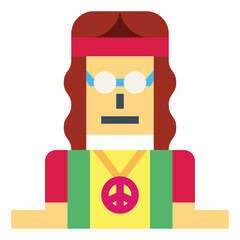 man flat icon style