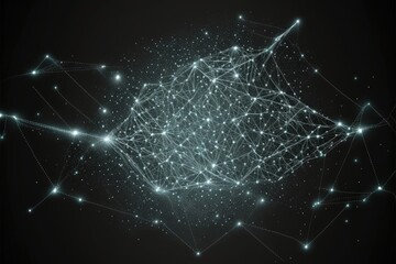 geometric shape abstract technology generative ai background