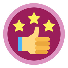 best seller flat icon style