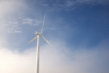 Wind turbine for sustainable electric energy production in Spain.