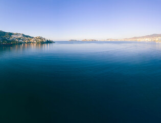 Beautiful view of the beach, aerial view of the sea.