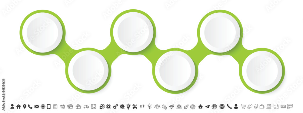 Poster Steps business data visualization timeline process infographic template design with icons
