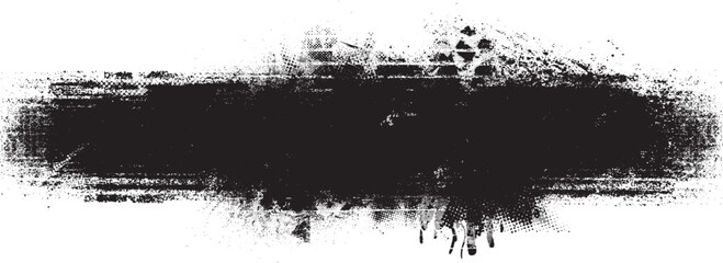 Glitch distorted geometric shape . Noise destroyed logo . Trendy defect error shapes . Glitched frame .Grunge textured . Distressed effect .Vector shapes with a halftone dots screen print texture.