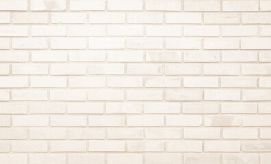 Cream brick wall texture background. Brickwork and stonework flooring backdrop interior design.