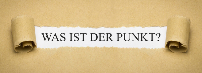 Was ist der Punkt?
