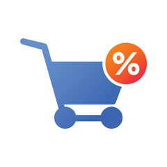 Trolley icon vector on trendy design