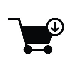 Trolley icon vector on trendy design