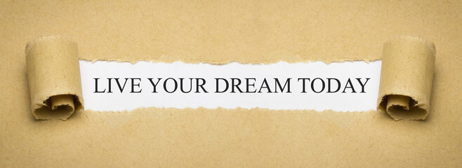 Live Your Dream Today