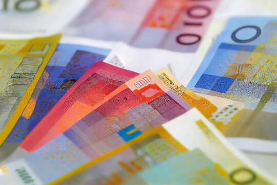 Illustrative image of Euro banknotes