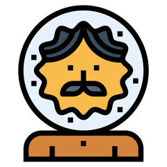 eskimo filled outline icon style