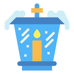 winter flat icon style