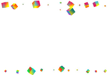 Gradient Rhombus Vector White Background.
