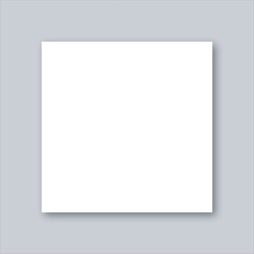 blank frame on white for banner preview square frame