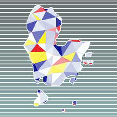 Redang Island vector illustration. Redang Island design on gradient stripes background. Technology, internet, network, telecommunication concept. Appealing vector illustration.