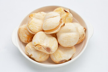 Toddy palm on white background.