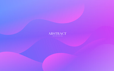 abstract background with waves, Purple banner