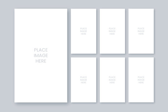 7 portrait layout social media stories post preview design